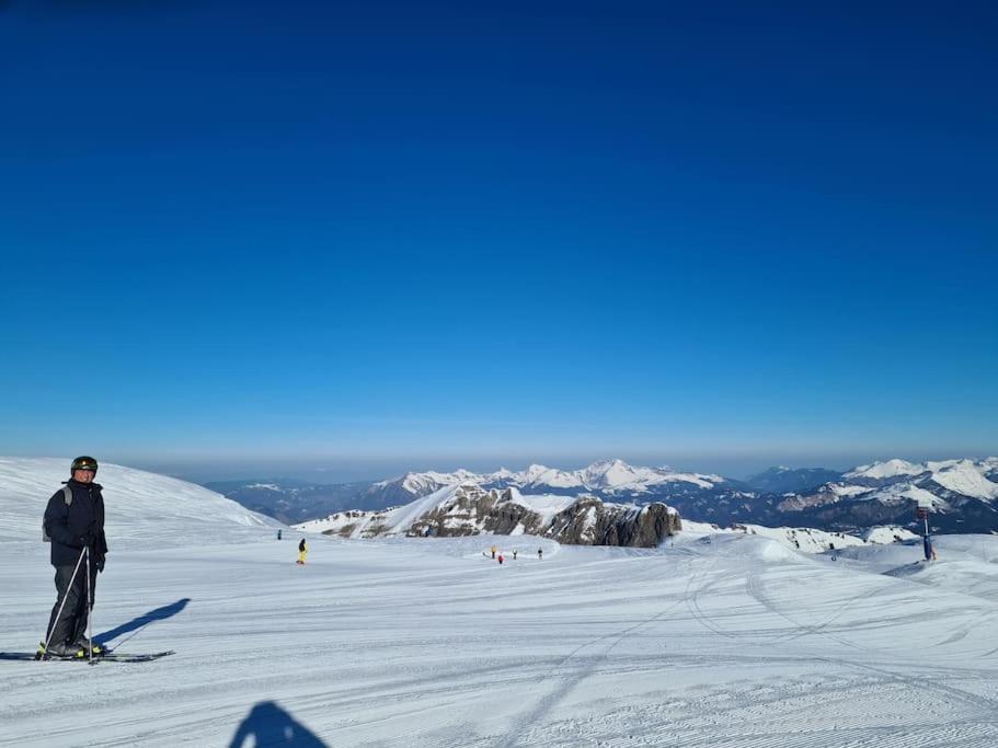 Appartement Montagne La Vallee Verte Coeur Station Hirmentaz Bellevaux Luaran gambar