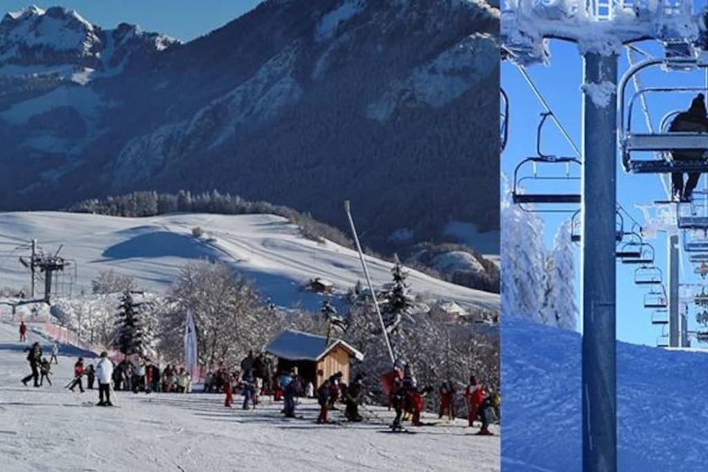 Appartement Montagne La Vallee Verte Coeur Station Hirmentaz Bellevaux Luaran gambar